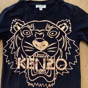 KENZO kids black bronze top